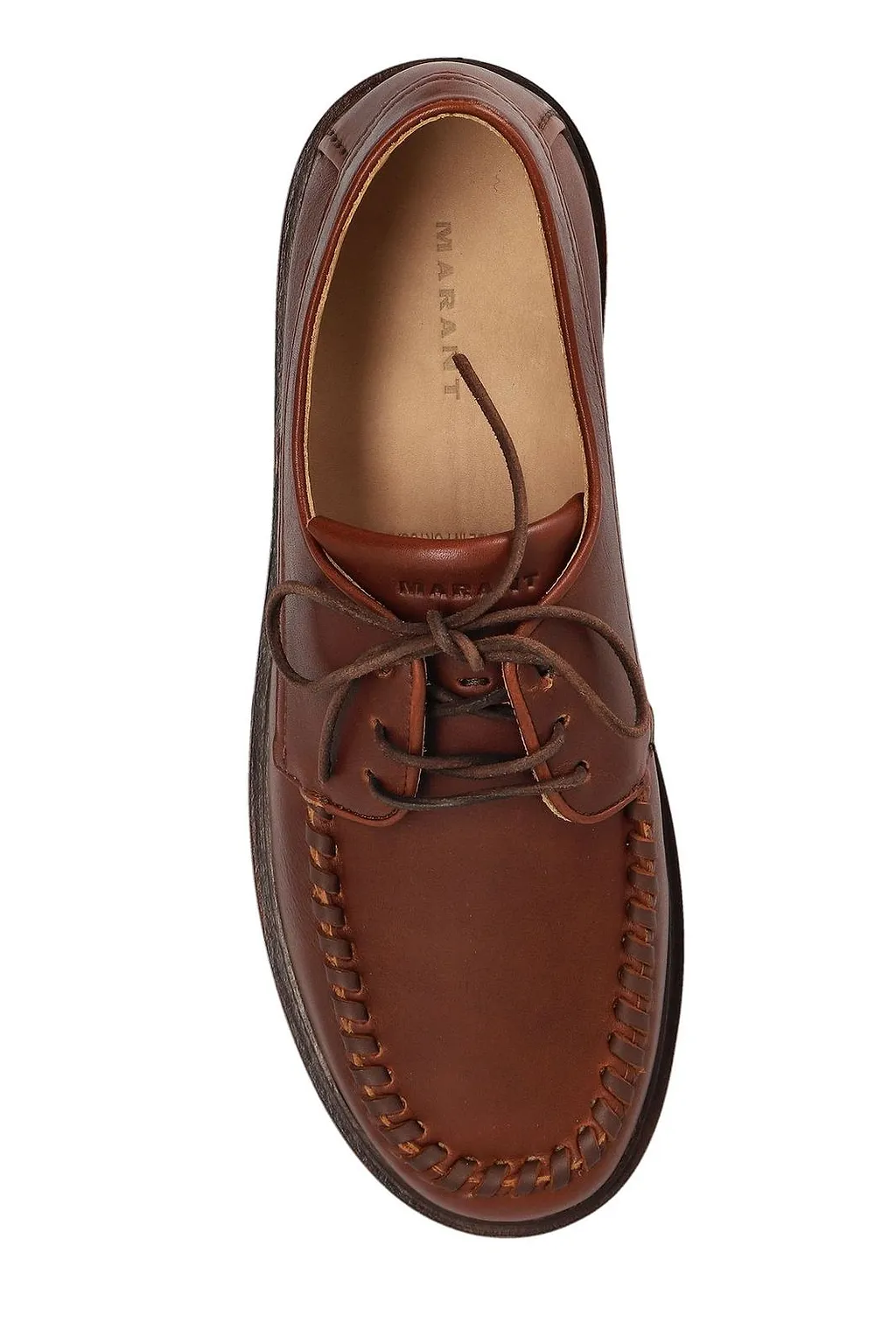Isabel Marant Byren Round Toe Lace-Up Shoes