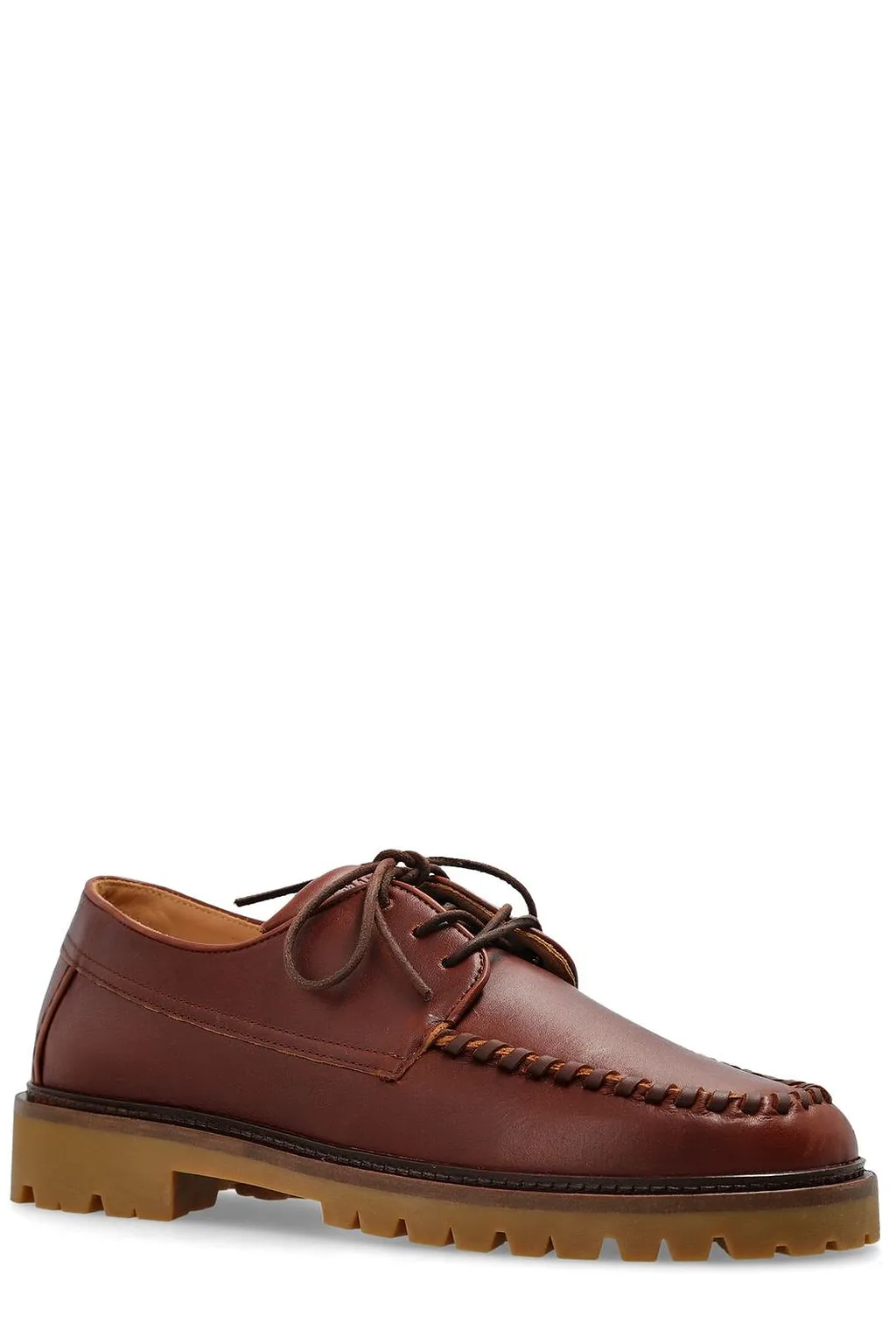 Isabel Marant Byren Round Toe Lace-Up Shoes