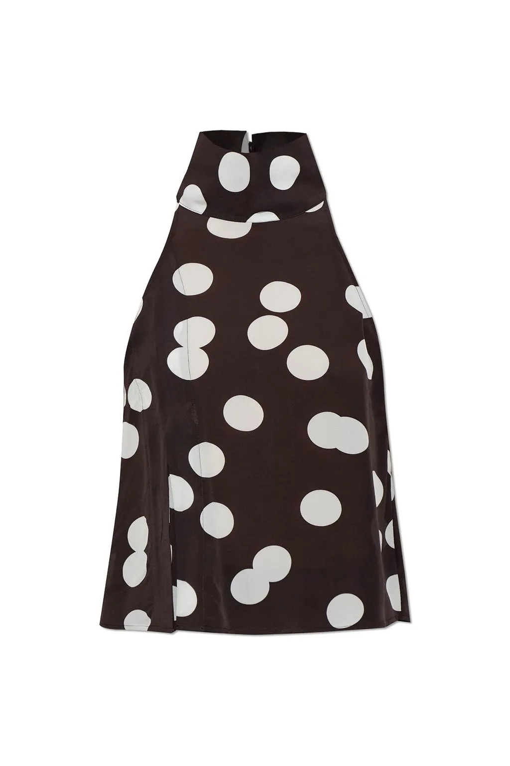 Dreah Polka-Dot Halterneck Top