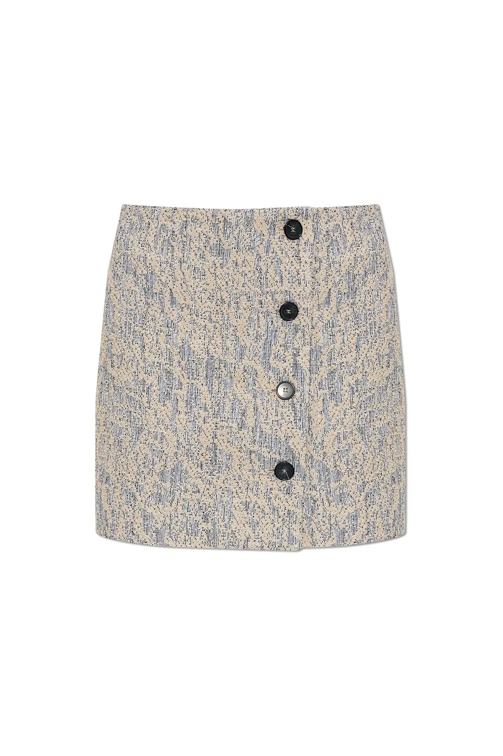 Elixio Button-Front Mini Skirt