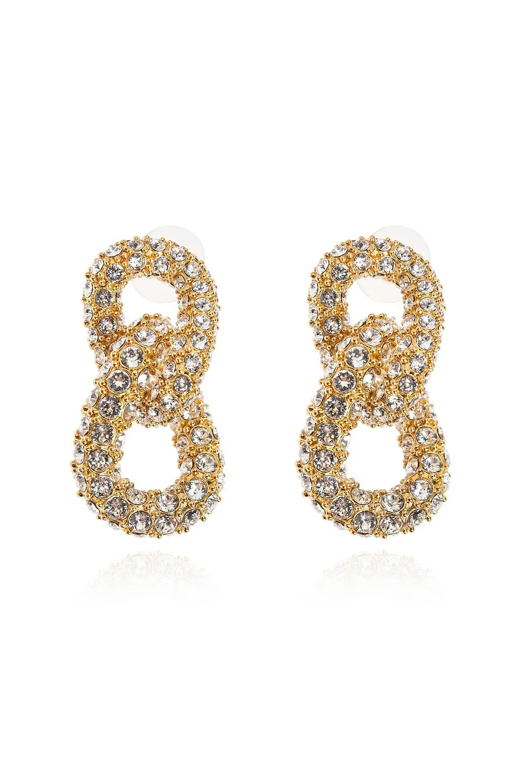 Isabel Marant Crystal Loop Drop Earrings