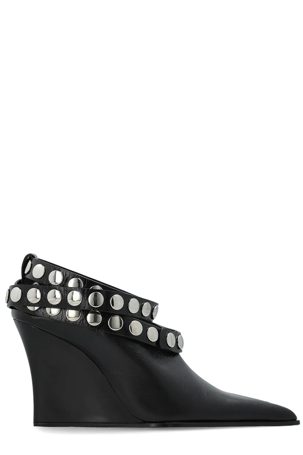 Fauve Studded Wedge Pumps