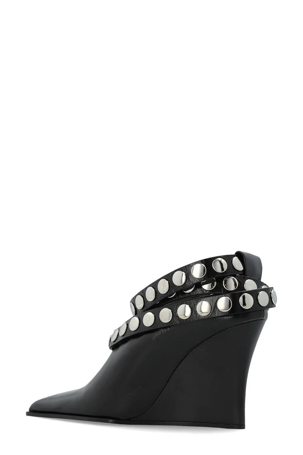 Fauve Studded Wedge Pumps