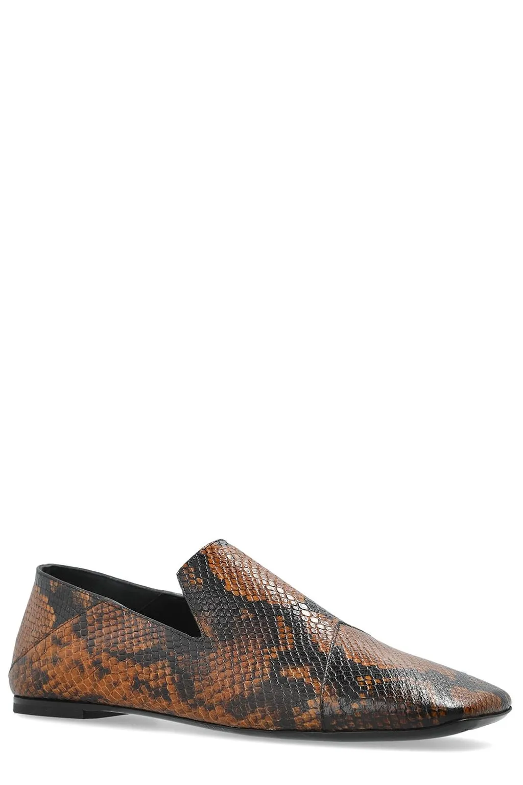 Iro Embossed Flat Loafers
