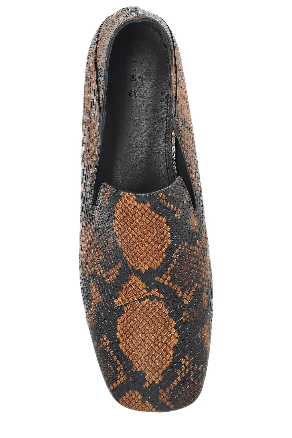 Iro Embossed Flat Loafers