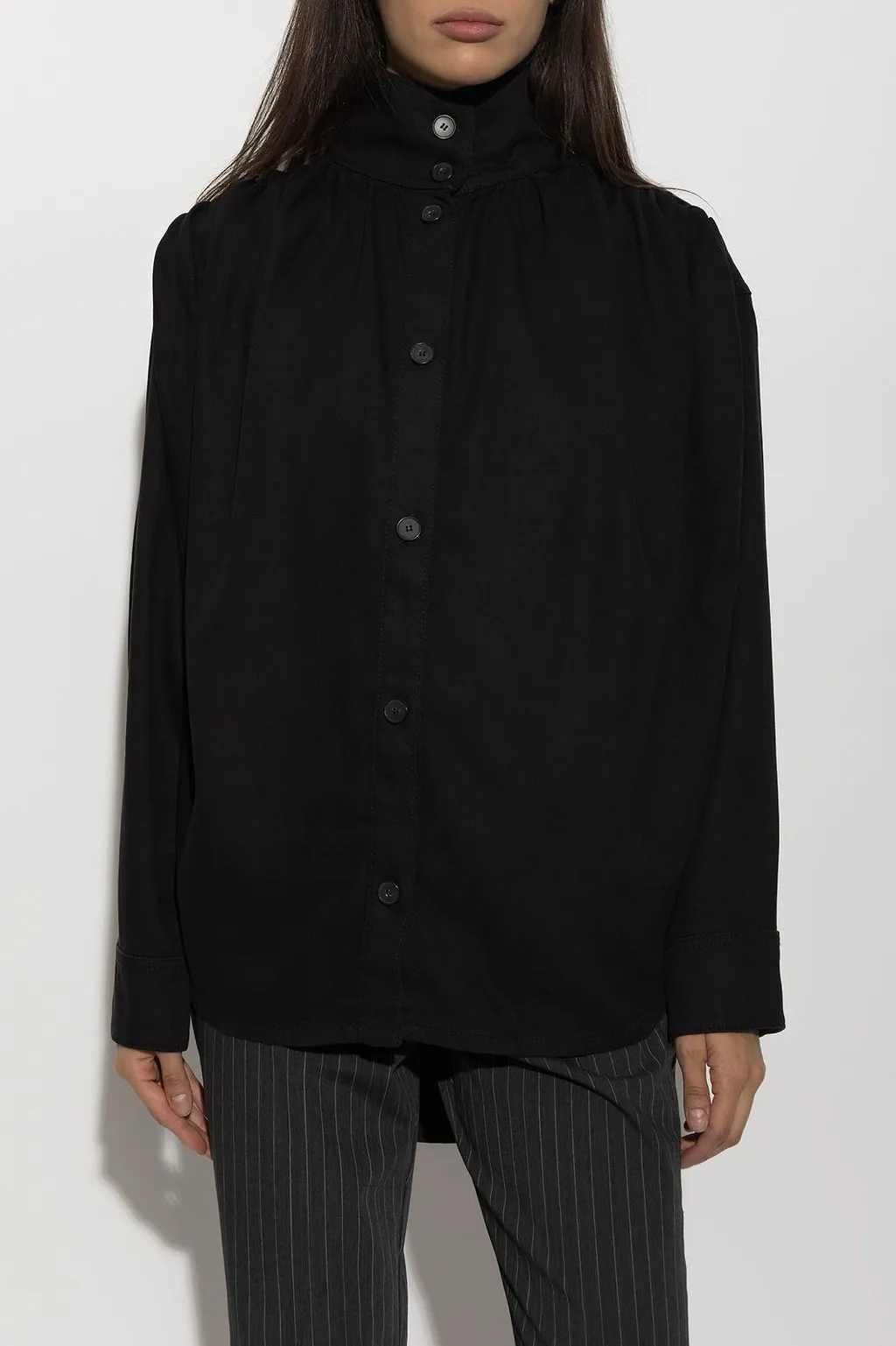 Fenyra High-Neck Button Shirt