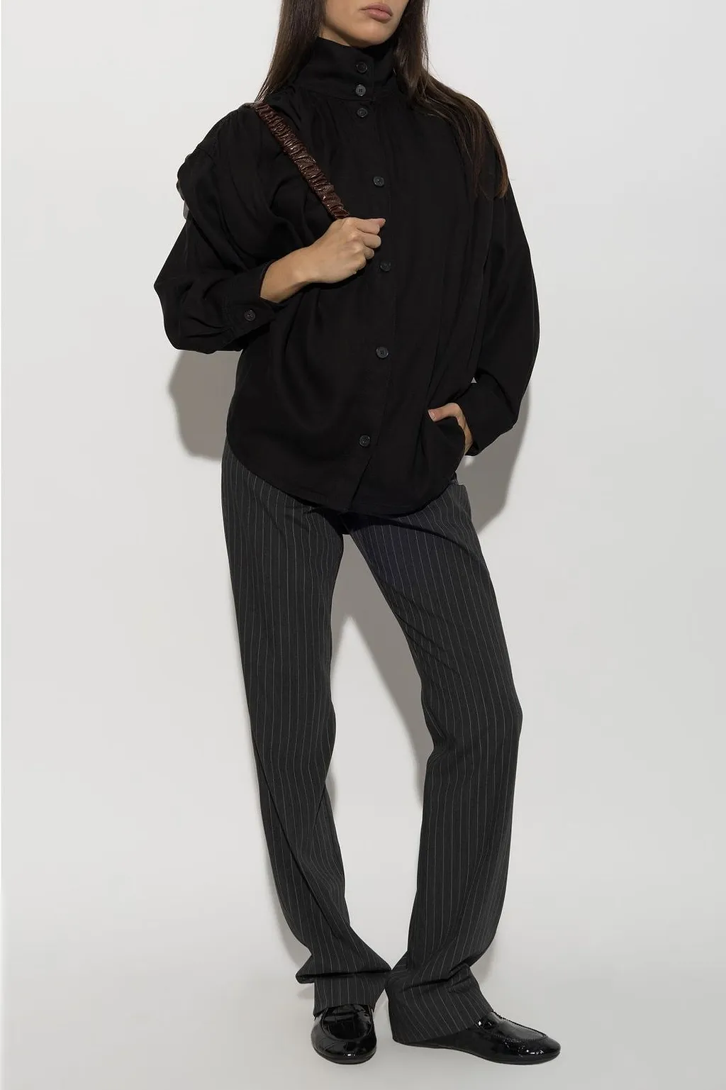 Fenyra High-Neck Button Shirt
