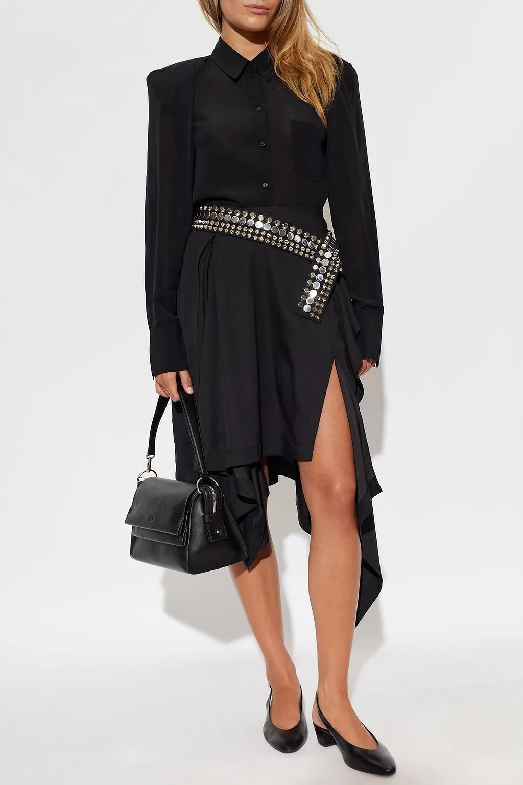Foxie Sheer Button-Up Shirt