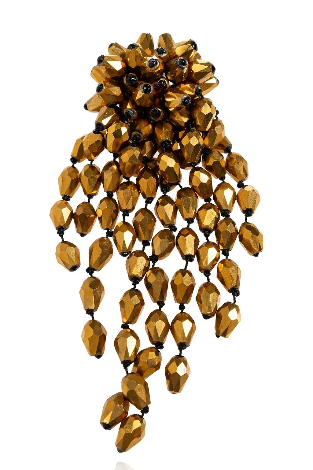 Hanabi Beaded And Fringed Earrings