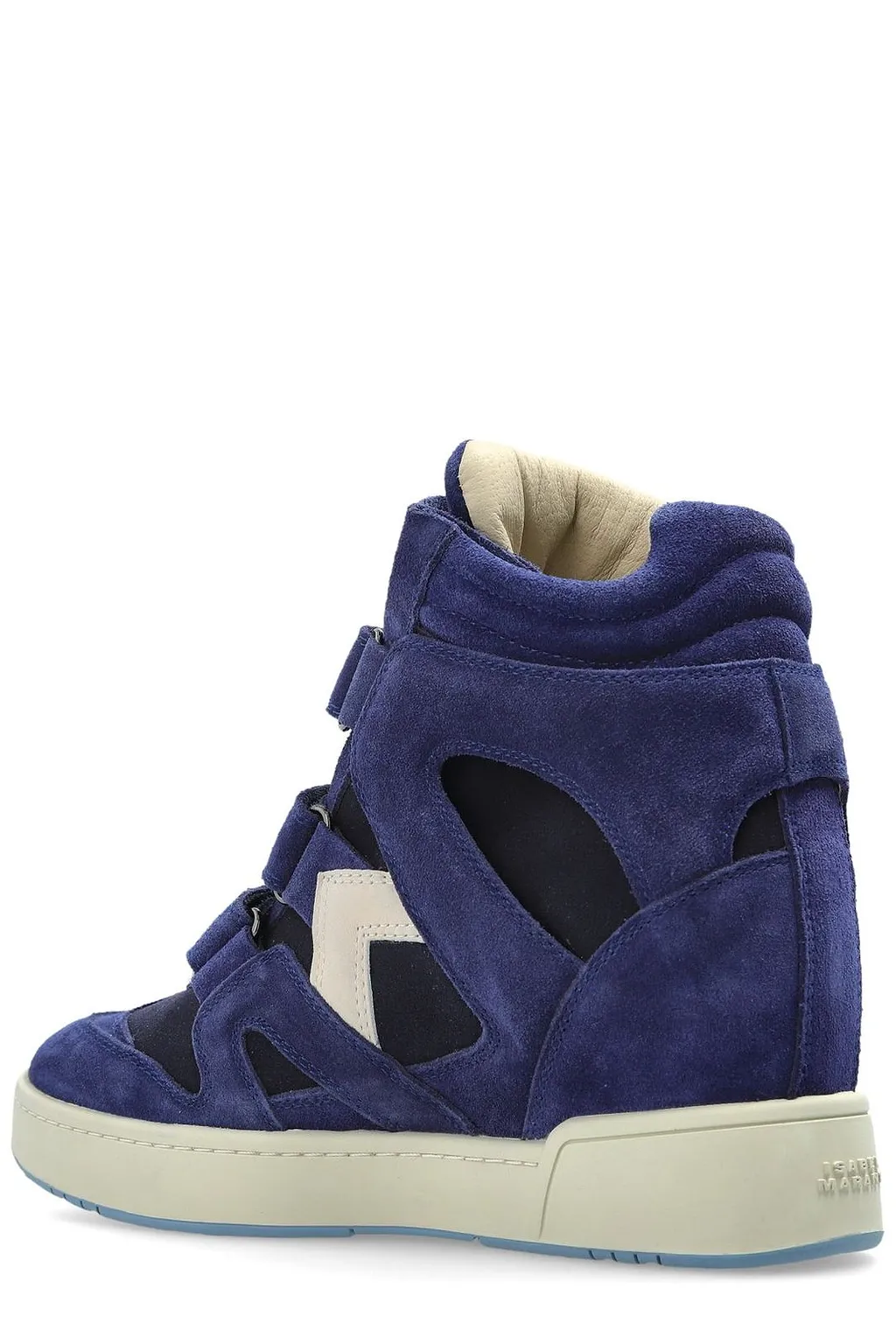 Isabel Marant Im3 High-Top Leather Wedge Sneakers