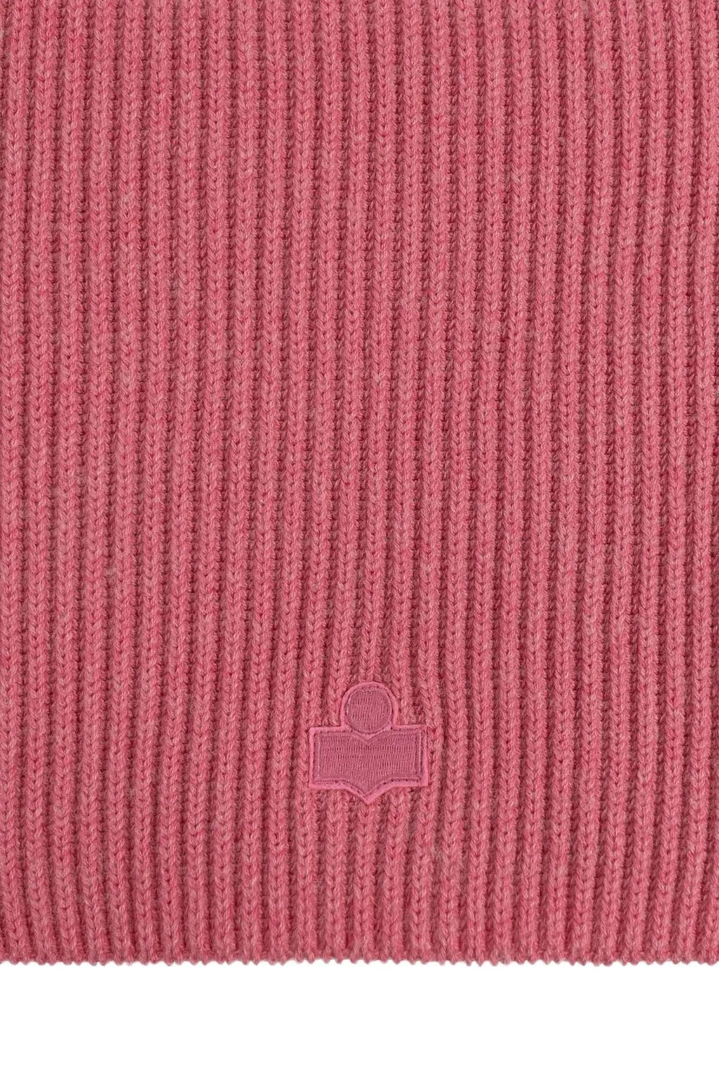 Isabel Marant Logo Embroidered Ribbed Scarf