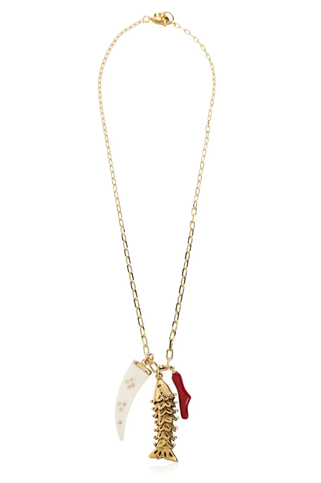 Isabel Marant Multi-Charm Pendant Necklace