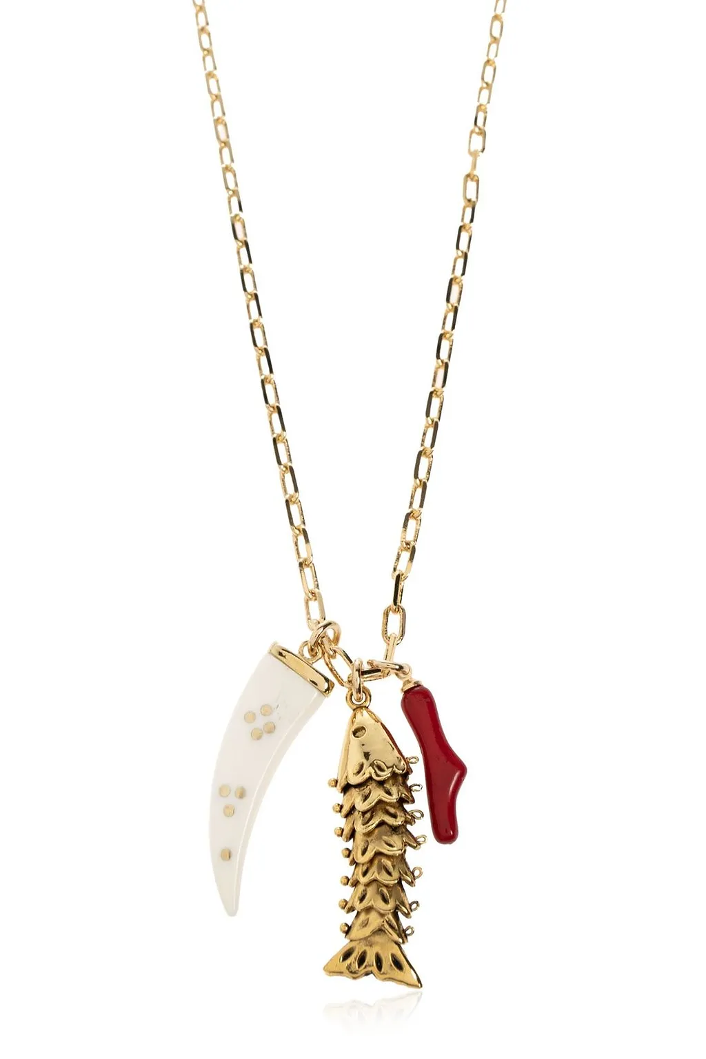 Isabel Marant Multi-Charm Pendant Necklace