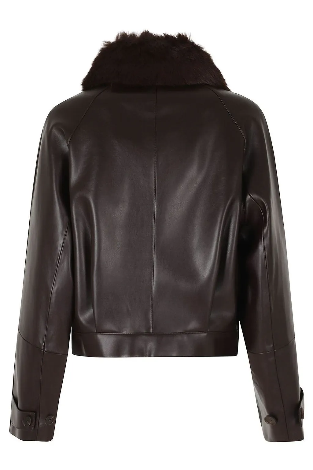 Isabelle Blanche Belted Faux Fur Collar Jacket