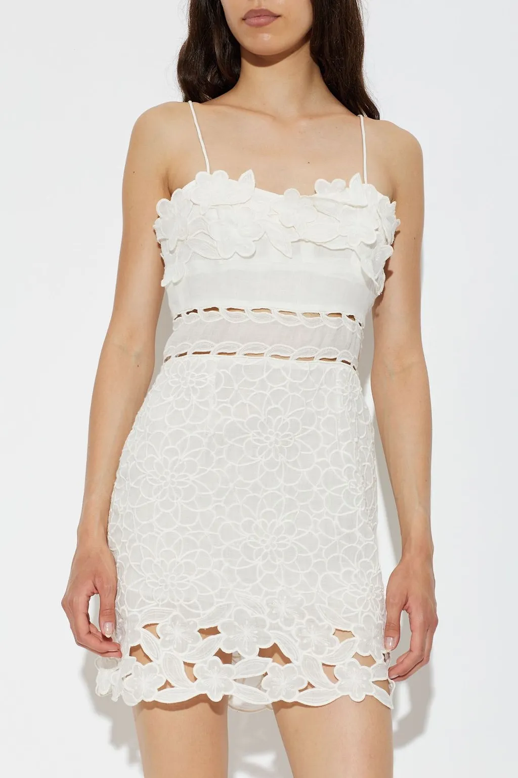 Reola Floral Lace Mini Dress