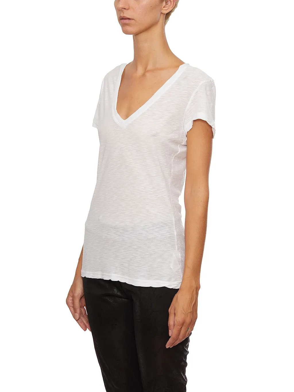 James Perse Shoort Sleeved V-Neck T-Shirt
