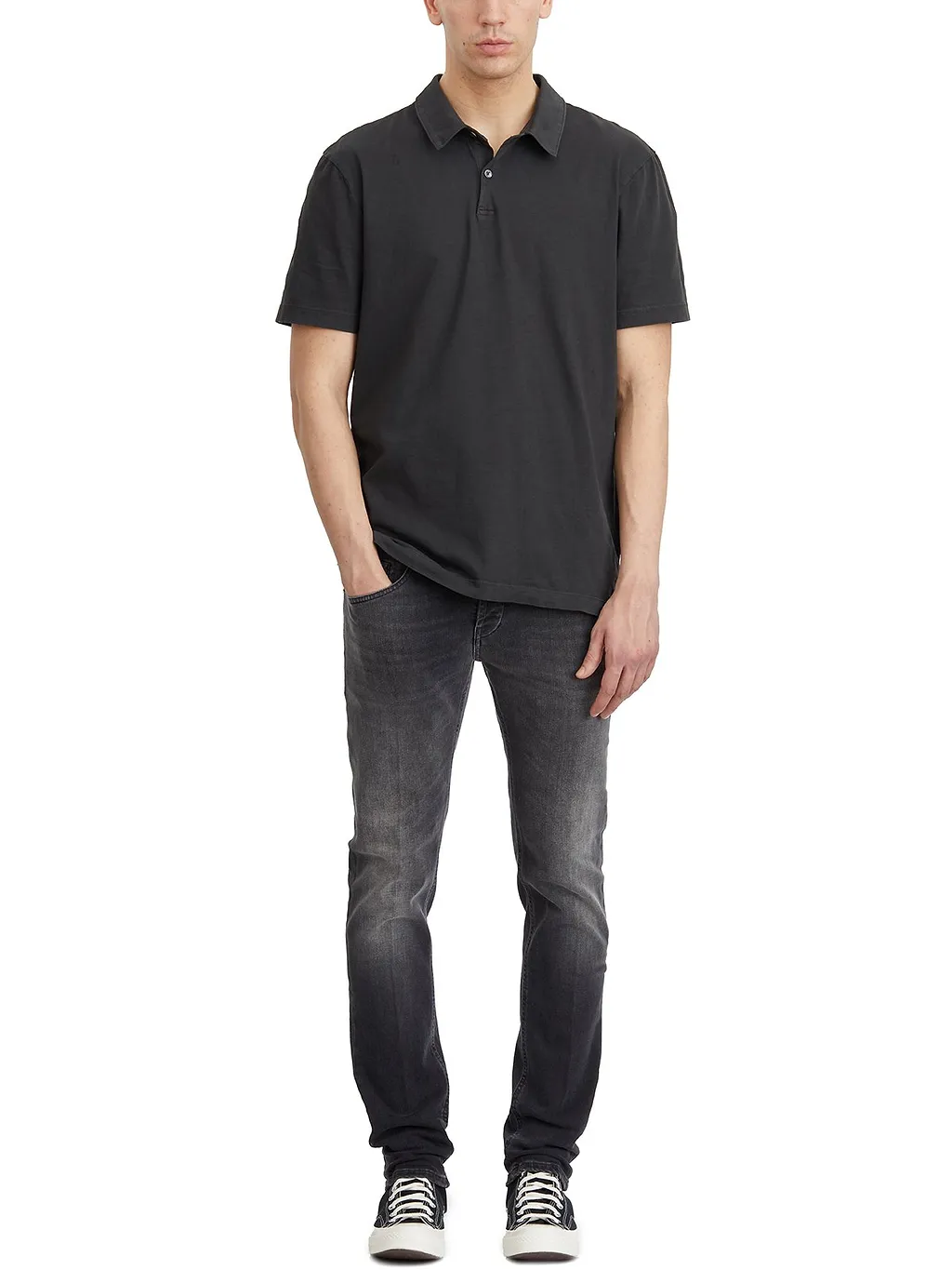 James Perse Short-Sleeved Jersey Polo Shirt