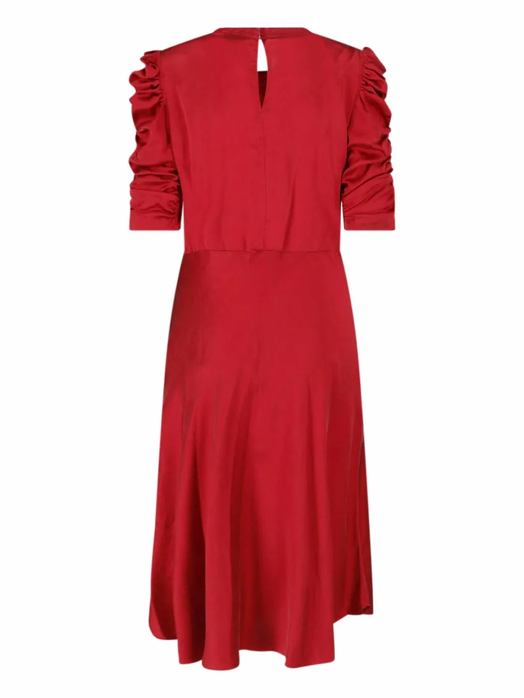 Isabel Marant Ruched Gathered Satin Dress