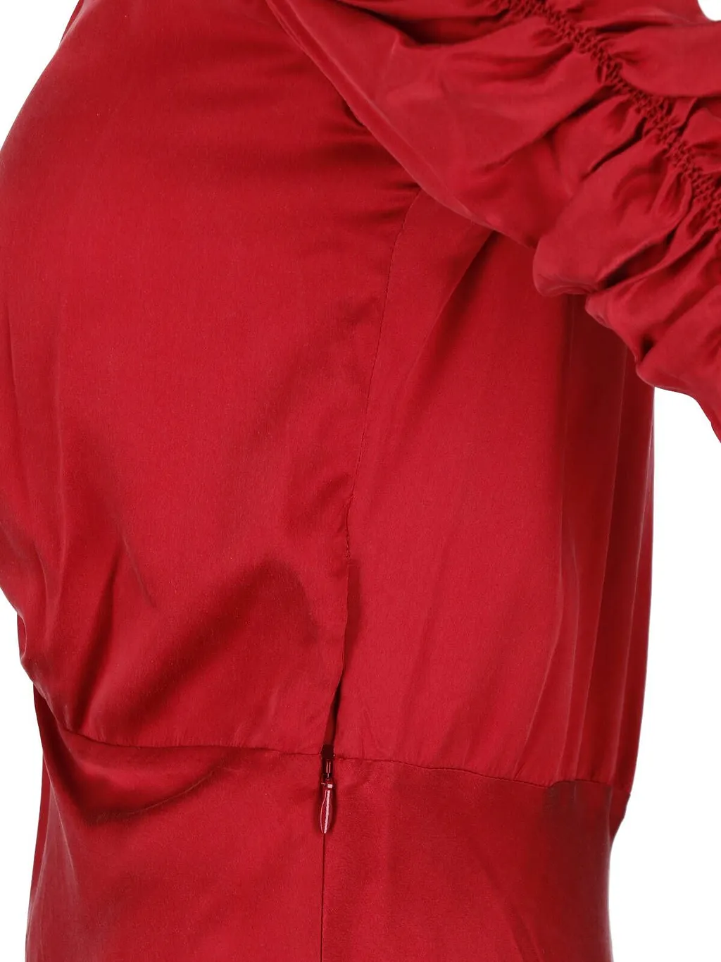 Isabel Marant Ruched Gathered Satin Dress