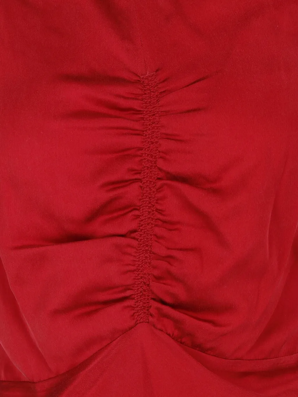 Isabel Marant Ruched Gathered Satin Dress