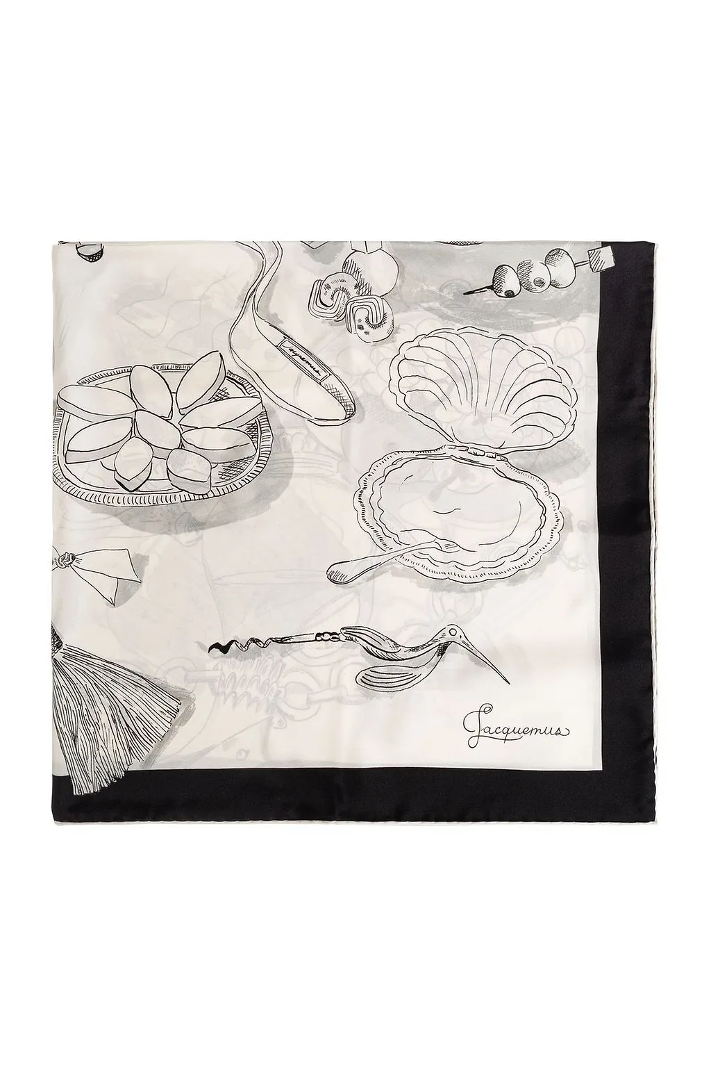 Jacquemus Le Grand Foulard Printed Scarf