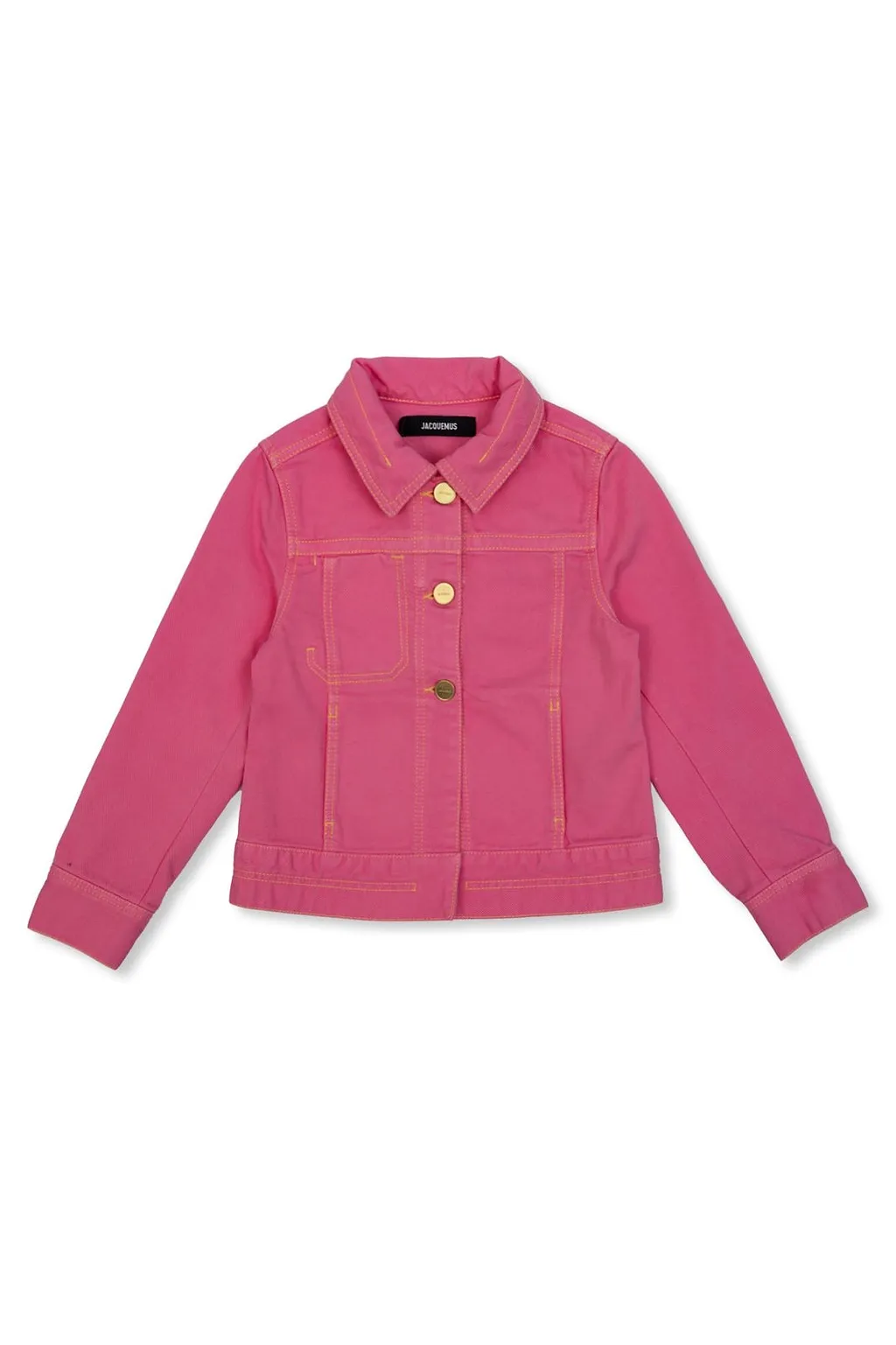 Jacquemus L'enfant Logo Patch Buttoned Denim Jacket