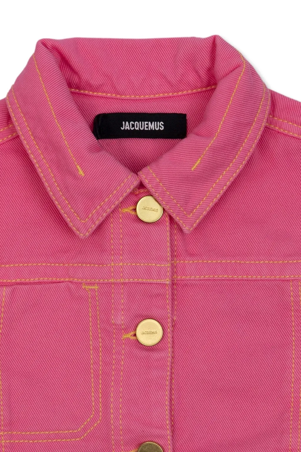 Jacquemus L'enfant Logo Patch Buttoned Denim Jacket
