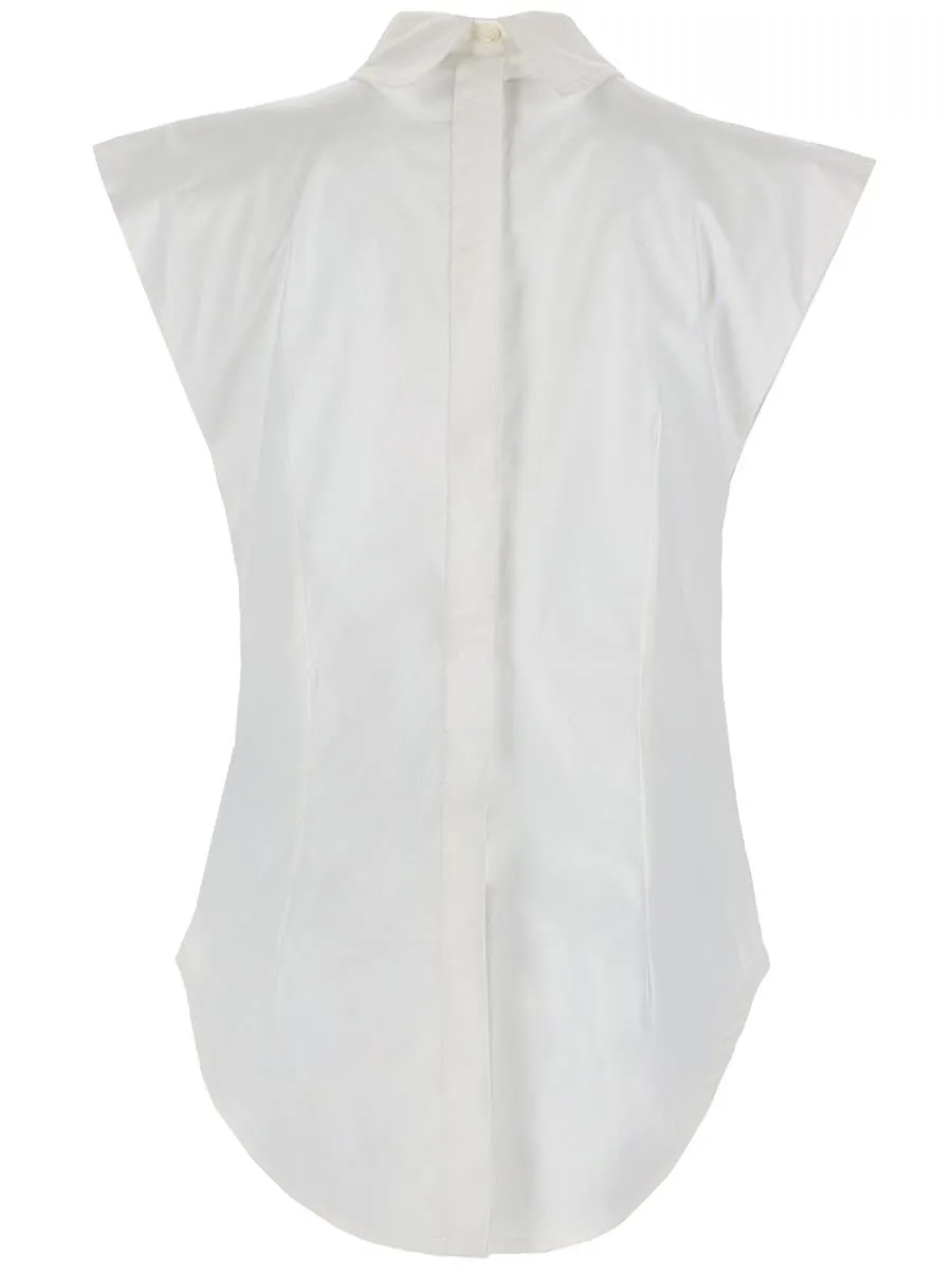 Jean Paul Gaultier Sleeveless Stand-Collar Top