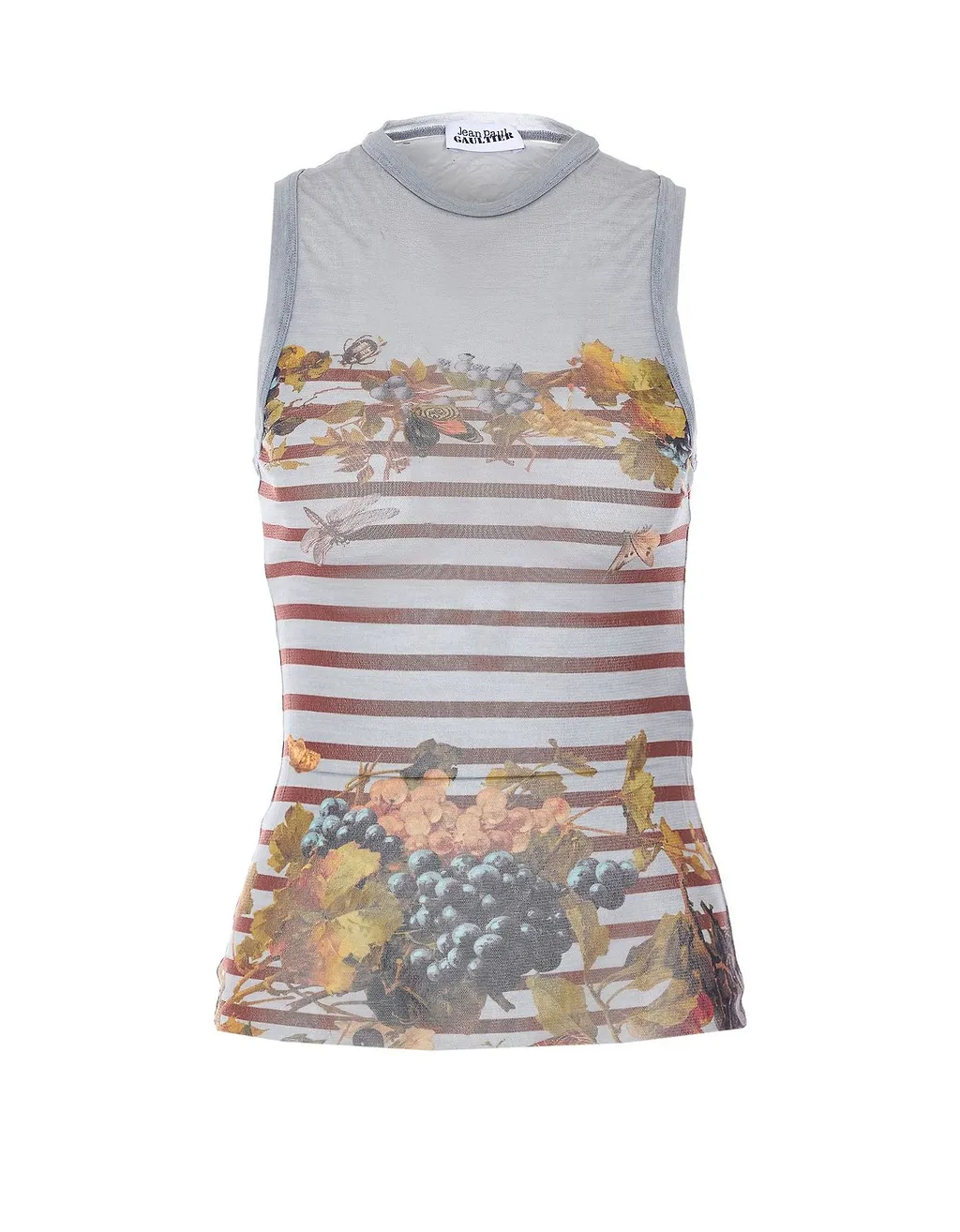 Jean Paul Gaultier Stripe Detailed Sleeveless Top