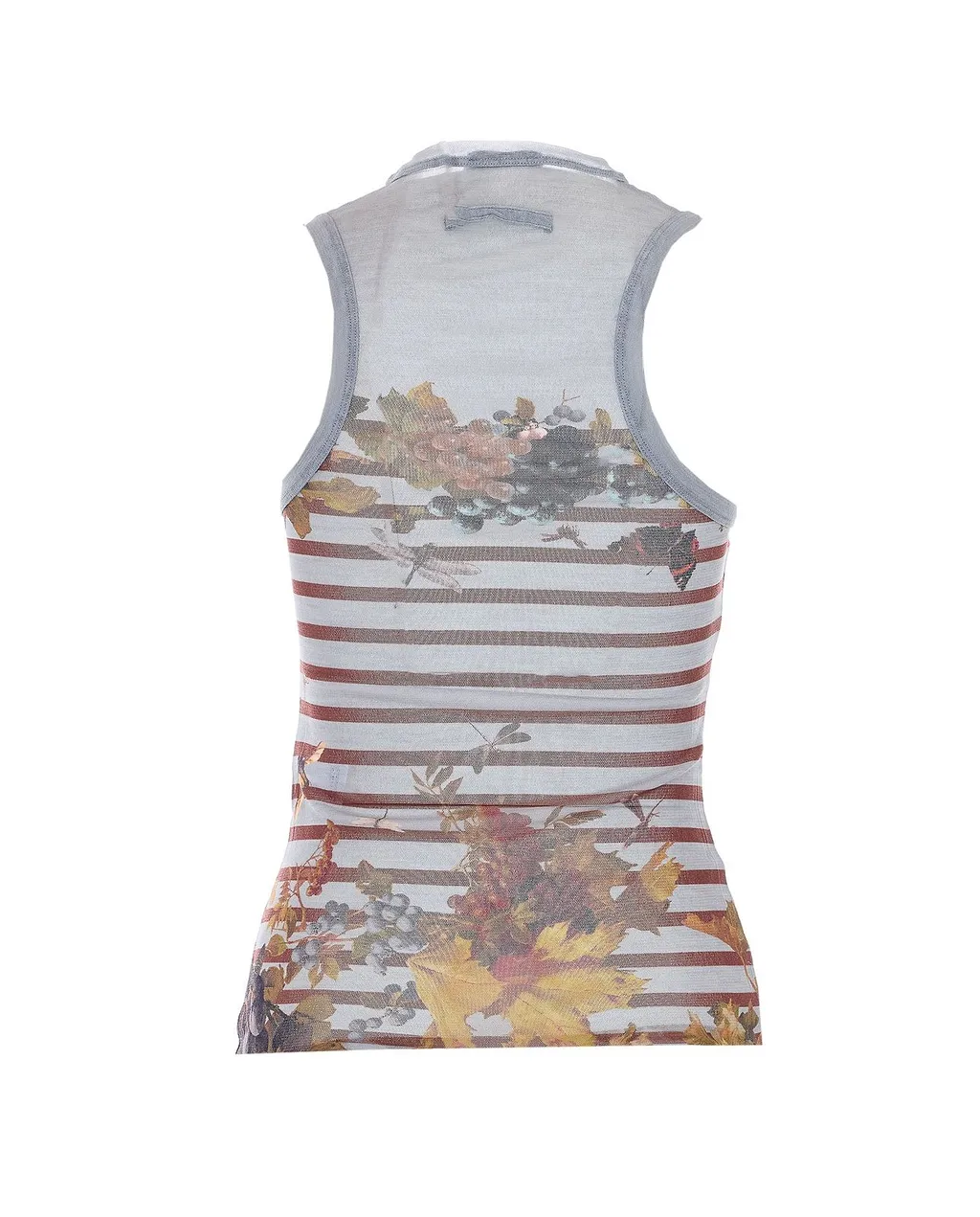 Jean Paul Gaultier Stripe Detailed Sleeveless Top