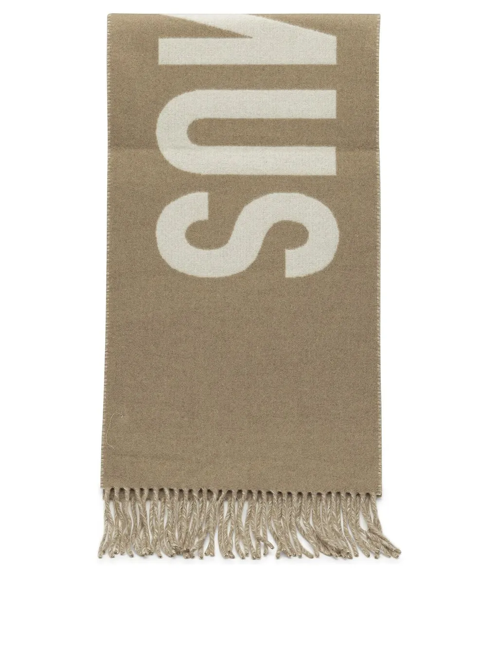 Jacquemus Logo Detailed Fringed Edge Scarf