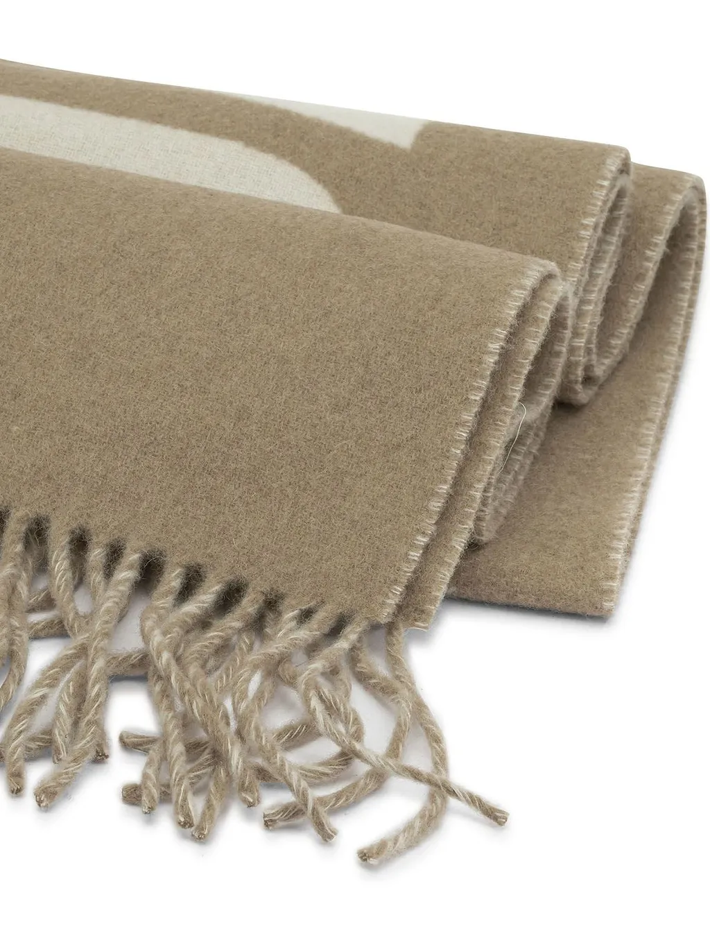 Jacquemus Logo Detailed Fringed Edge Scarf