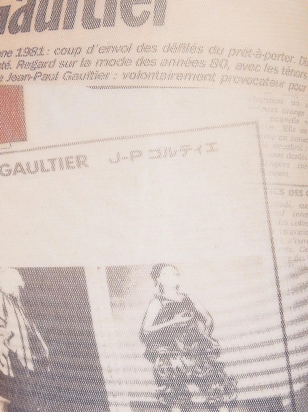 Jean Paul Gaultier Stretch Journal Print Pants