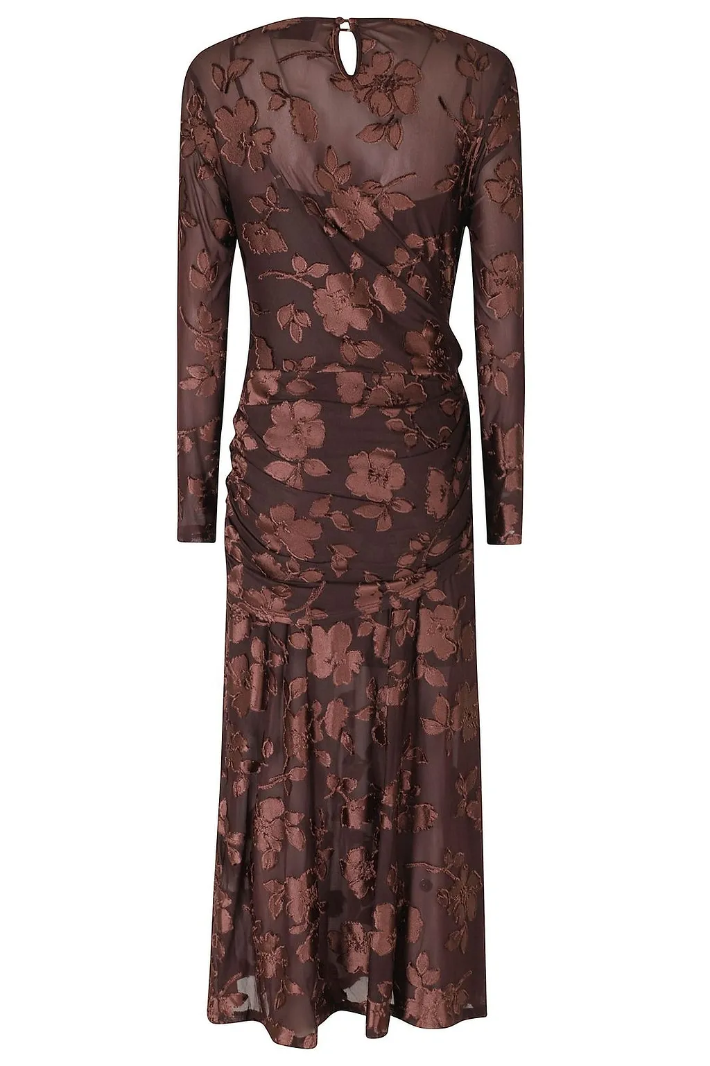 Ruched Floral Dress