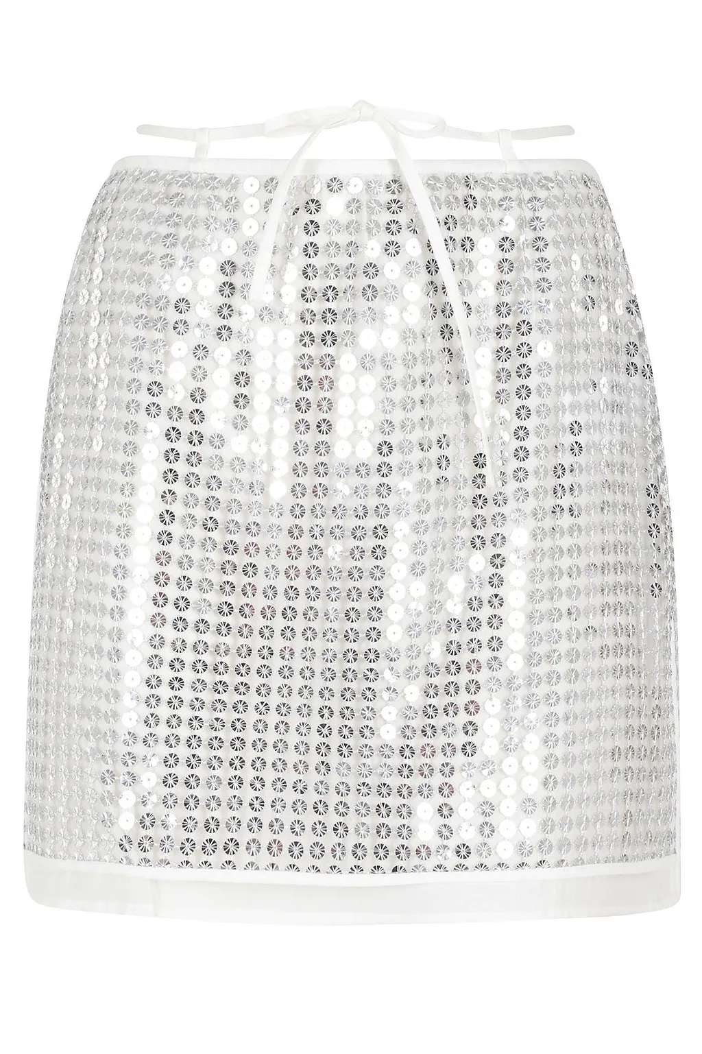 Isabelle Blanche Sequin Mini Skirt