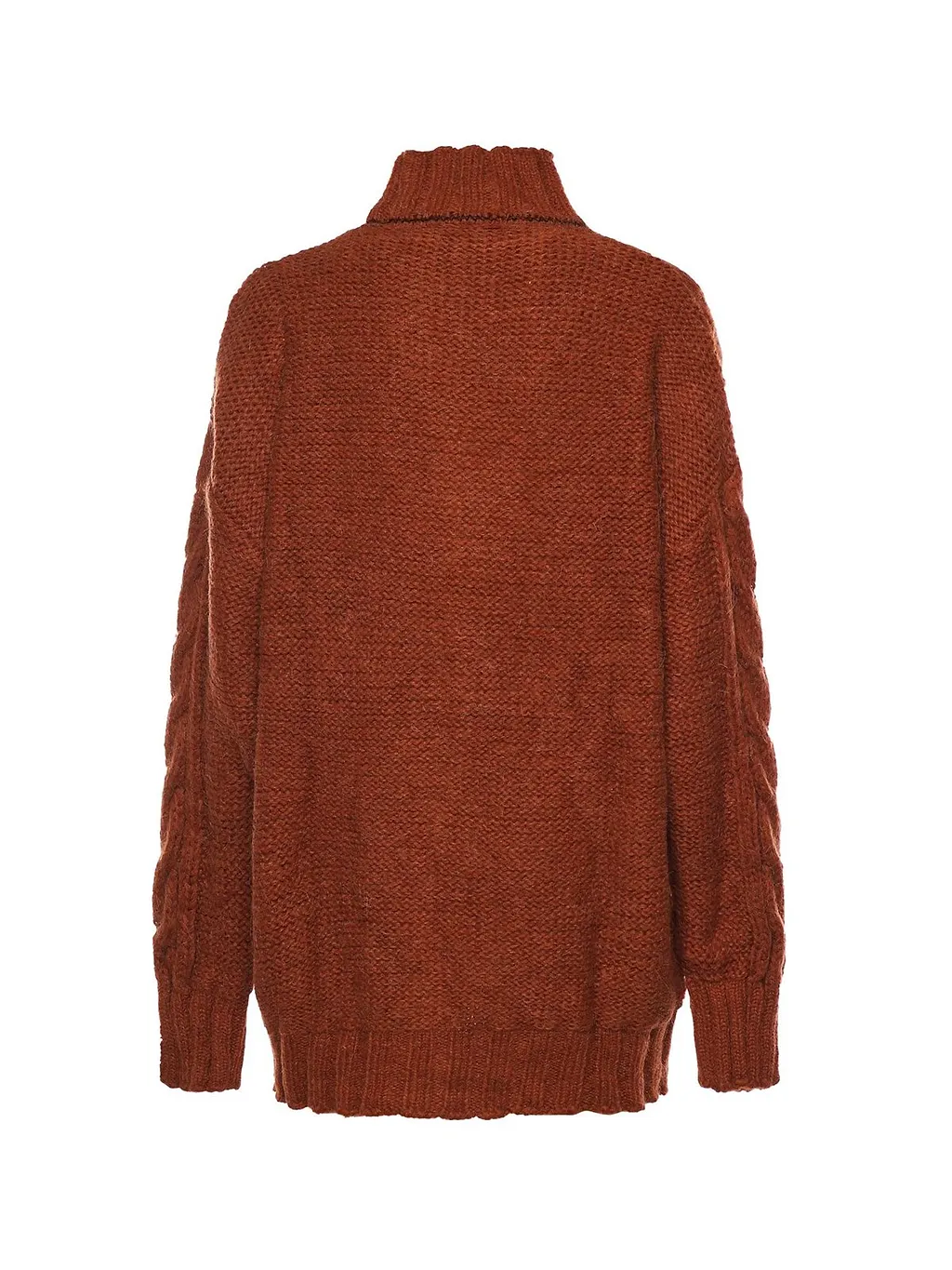 Cable Knit Turtleneck Sweater