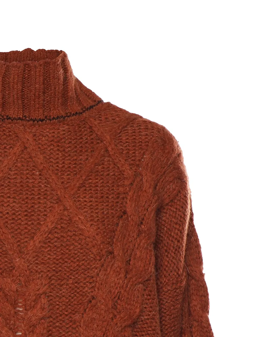 Cable Knit Turtleneck Sweater
