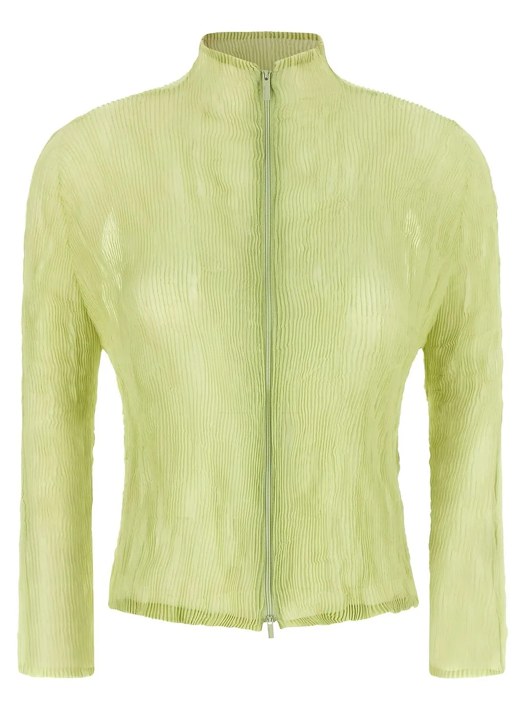 Issey Miyake Chiffon Twist 1 Zip Cardigan