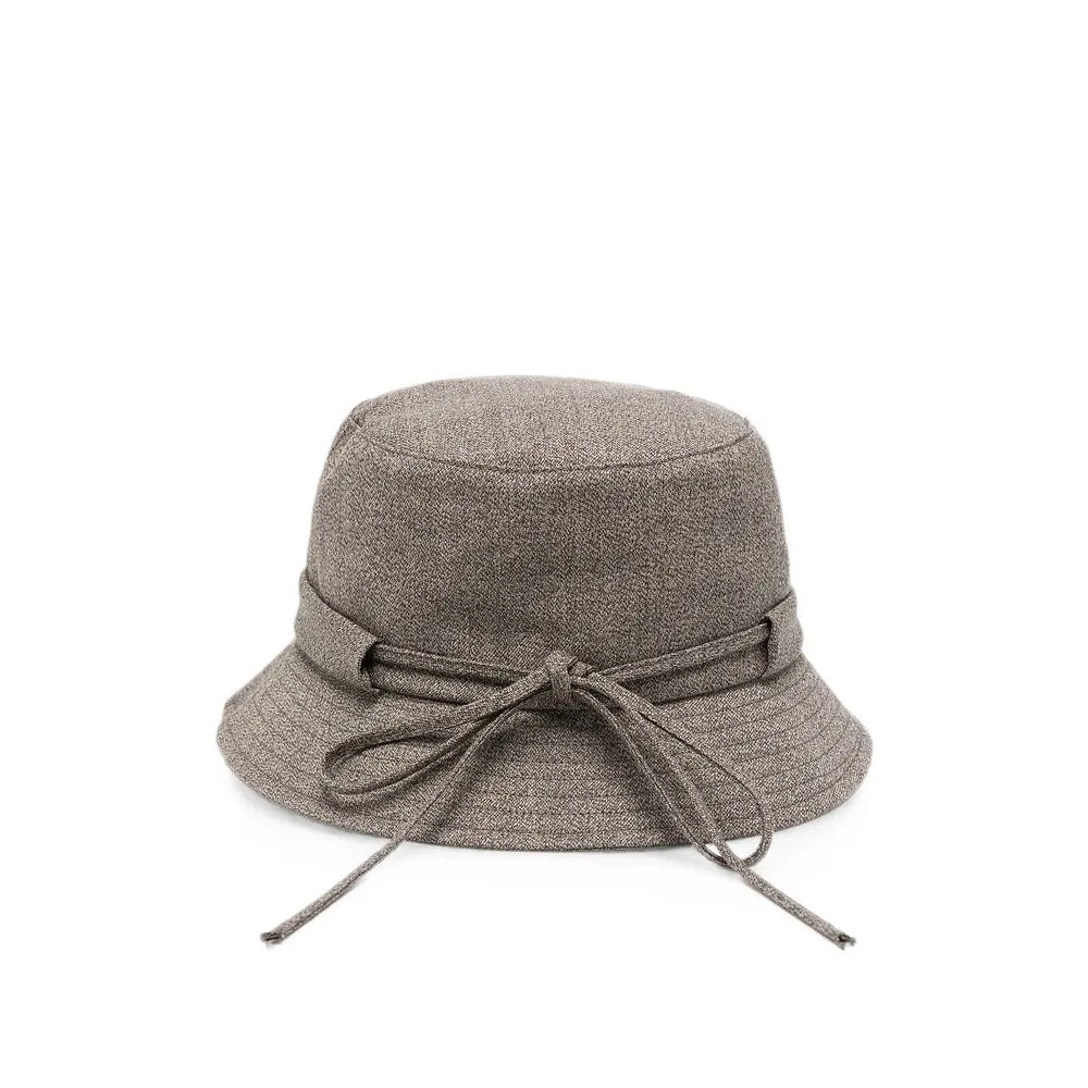 Jacquemus Logo Plaque Drawstring Bucket Hat