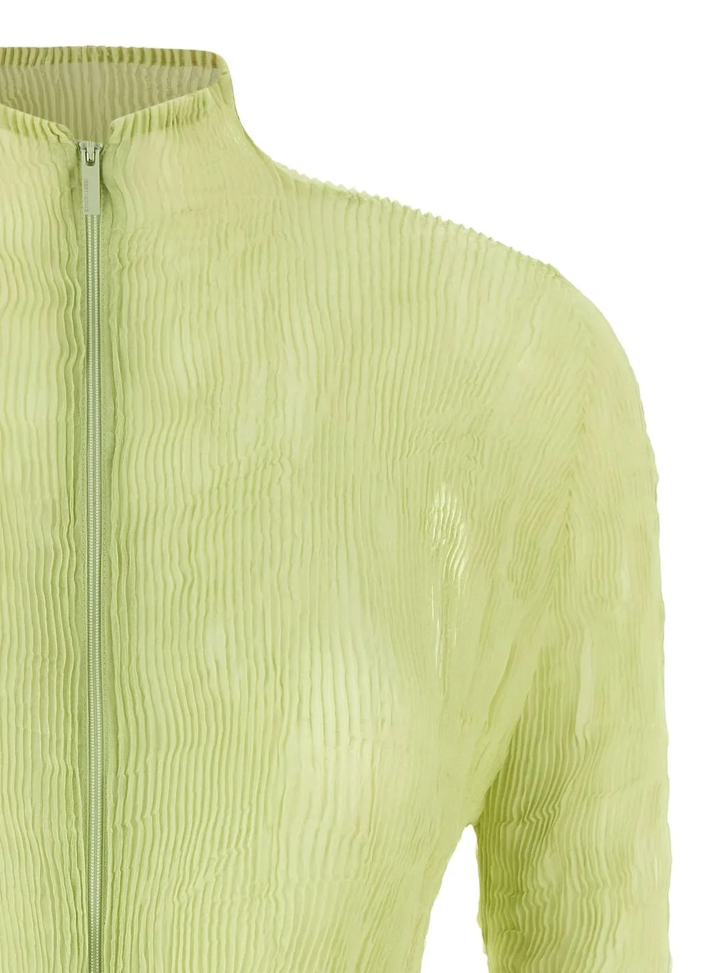 Issey Miyake Chiffon Twist 1 Zip Cardigan