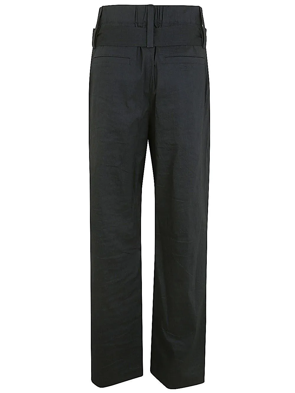 Issey Miyake High-Waist Belted Trousers