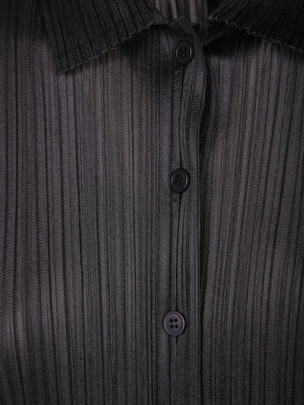 Pleated Button-Up Top