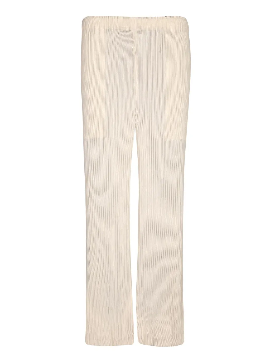Pleated Straight-Leg Pants