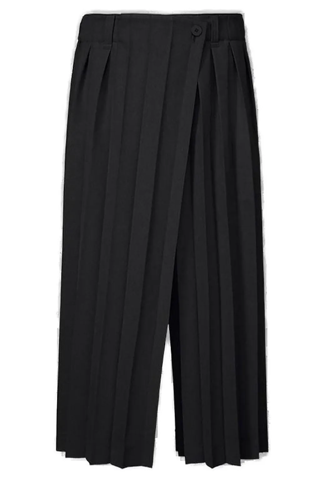Pleated Wrapped Trousers