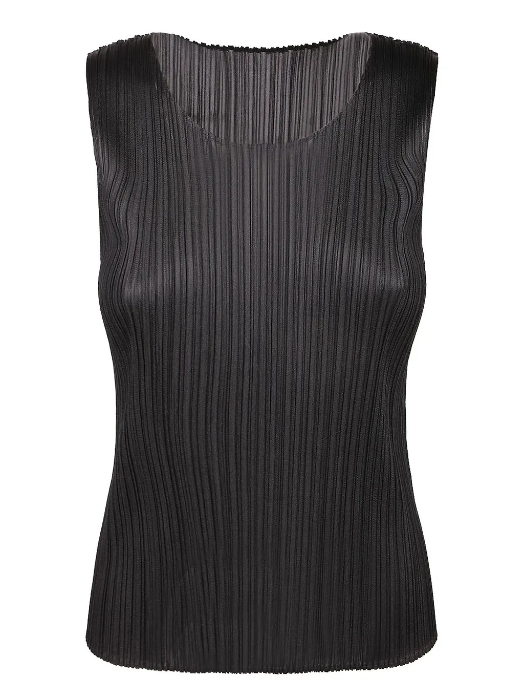Pleated Sleeveless Top