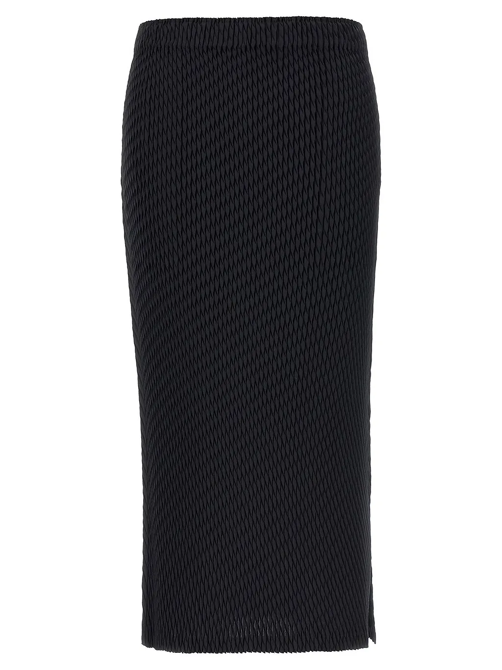 Sleek Pleated Midi Skirt