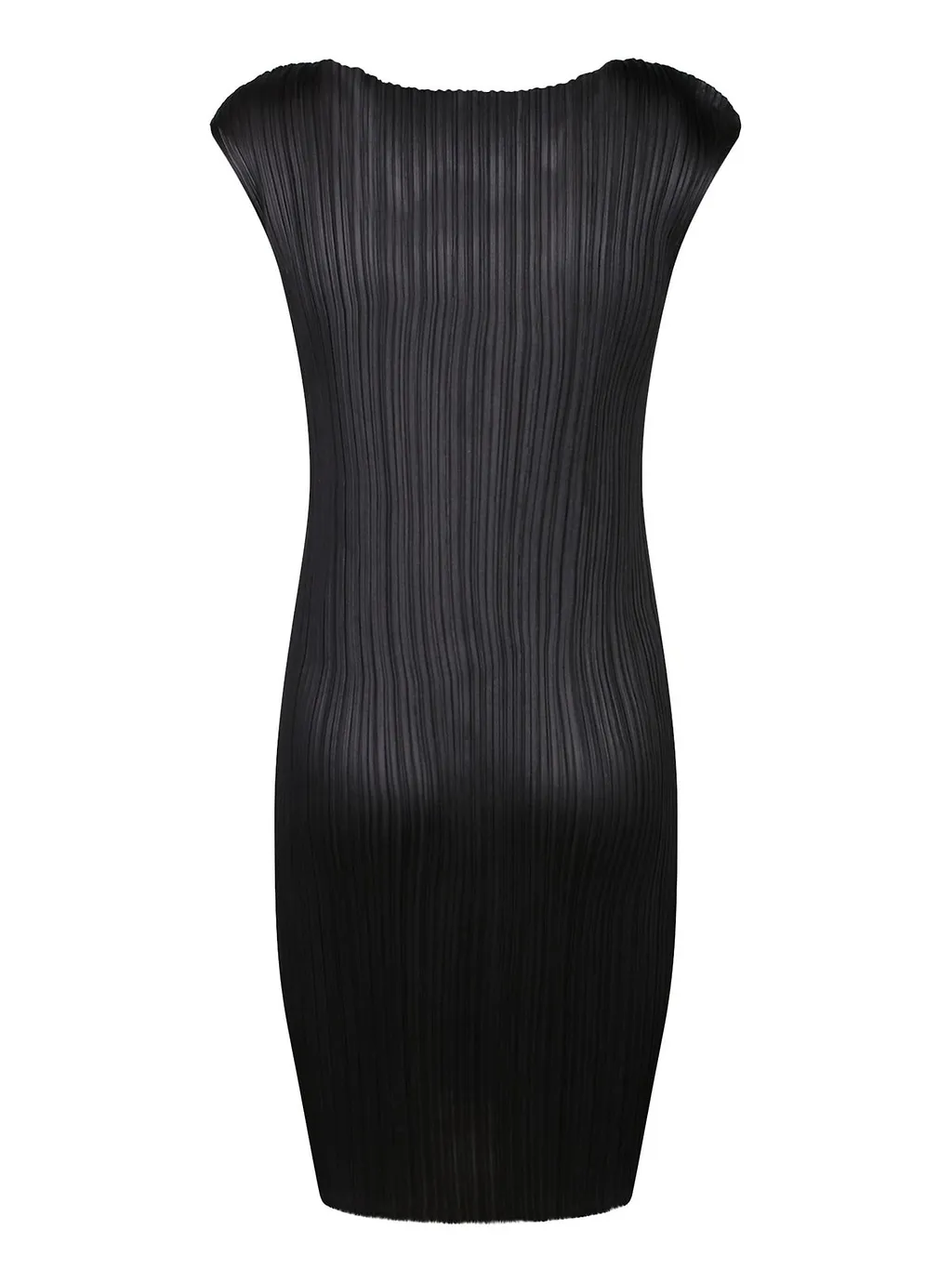 Round Neckline Sleeveless Dress
