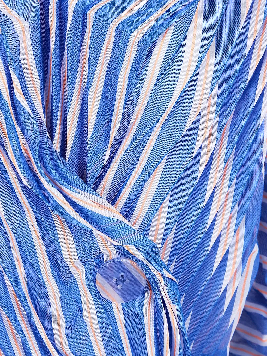 Issey Miyake Striped Double-Breasted Jacket