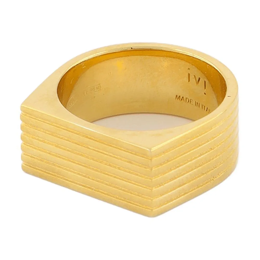 Aurelia Wide Stack-Effect Signet Ring