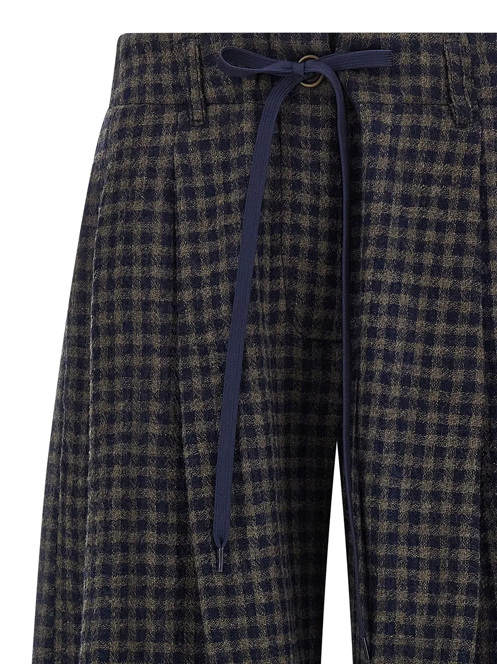 Antoine Vichy Wide-Leg Pants